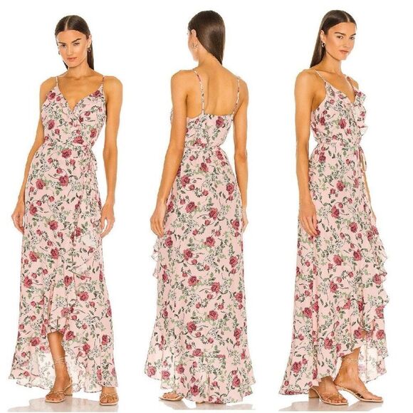 Yumi Kim Meadow Wrap Maxi Dress in Fortune Teller Blush Size XL - Picture 12 of 12